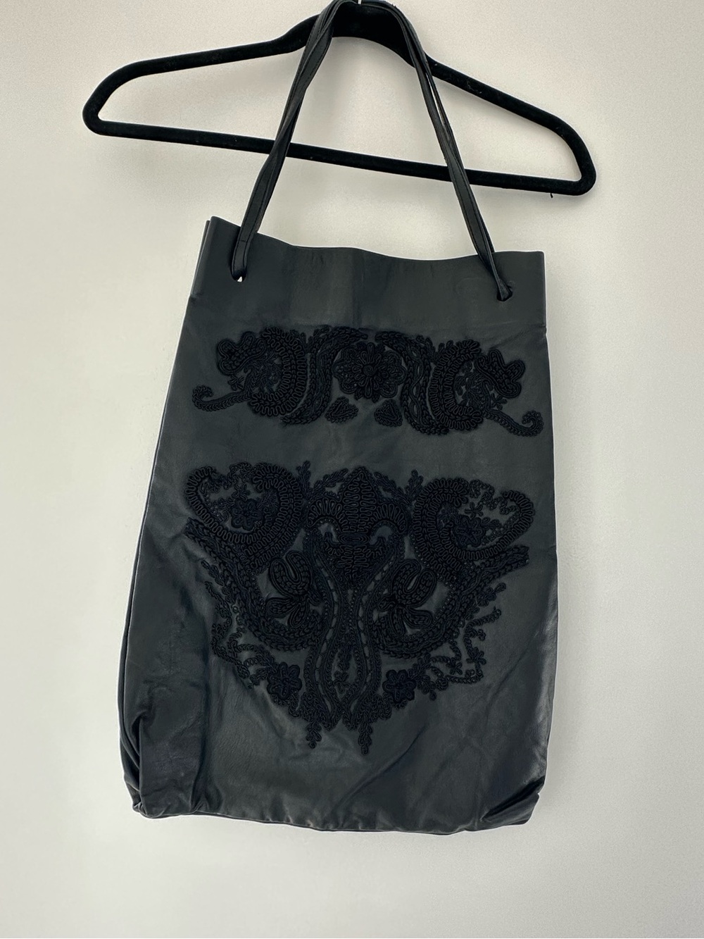 Black Vera Wang Designer Tote Bag